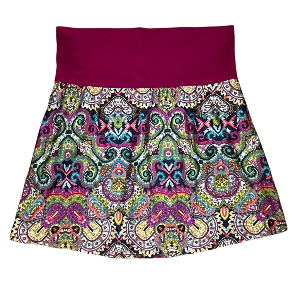 Title nine colorful boho paisley skirt in EUC size L